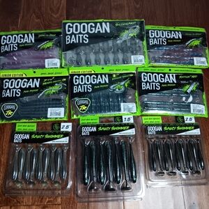 (9) Googan Baits Soft Plastic Lot NIP See Description